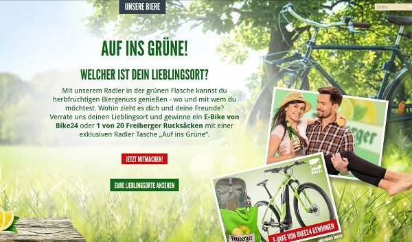 E-Bike Gewinnspiel Freiberger Brauerei