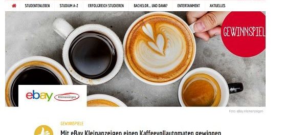 Gewinnspiel Unicum und eBay Kleinanzeigen Kaffeevollautomat