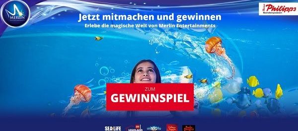 Merlin und Thomas Phillips Gewinnspiel Merlin-Jahreskarte für eine Familie
