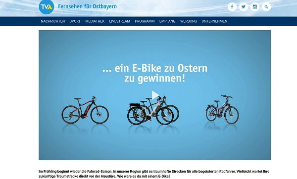 Oster-Gewinnspiel TV Aktuell E-Bike gewinnen