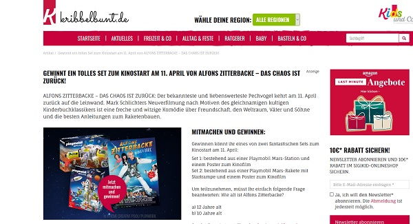 Playmobil Gewinnspiel Mars Station Set kribbelbunt.de
