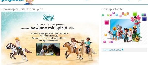 Playmobil Spirit Gewinnspiel Bauernhofurlaube und Spielzeuge