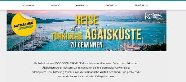 Türkei Reise Gewinnspiel Foodboom 2019