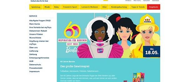 myToys Barbie Gewinnspiel Fanboxen Geburtstagsaktion