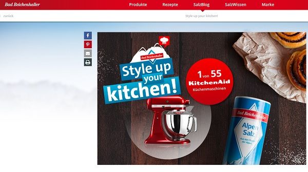 Bad Reichenhaller Gewinnspiel 55 KitchenAid Küchenmaschinen