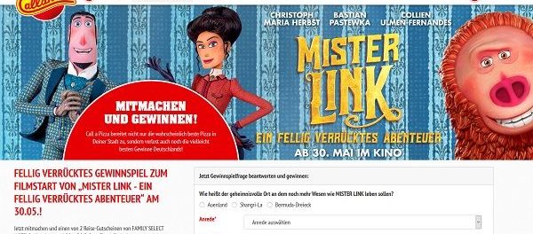 Call a Pizza Gewinnspiel Familienurlaub gewinnen