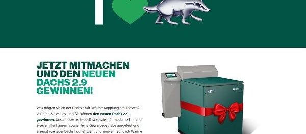 Der Dachs Gewinnspiel Kraft-Wärme-Kopplung Heizung