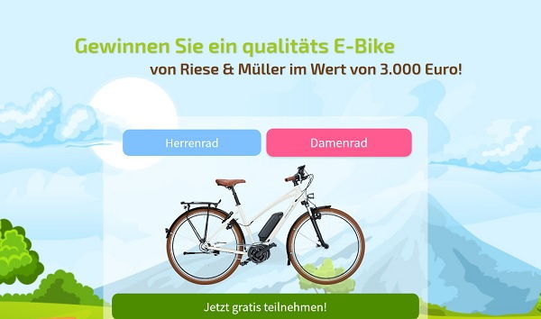 E-Bike Gewinnspiel Promoba 3.000 Euro Fahrrad