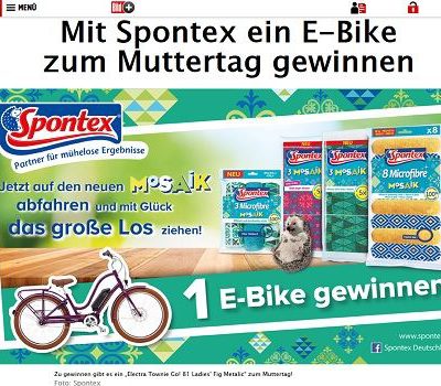 E-Bike Gewinnspiel Spontex und Bild.de