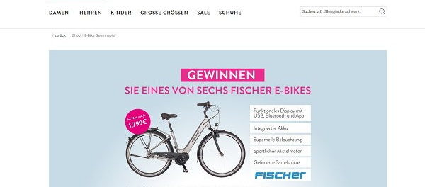 EBike Gewinnspiel Adler Mode 6 Fischer Elektrofahrräder