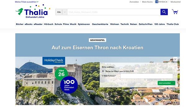 Kroatien Reise-Gewinnspiel Thalia 8.000 Euro Reisegutschein