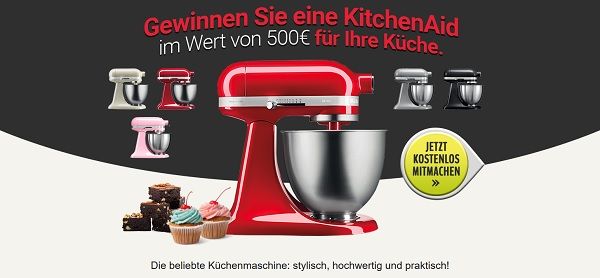 Küchenmaschinen Gewinnspiel KitchenAid Rührmaschine