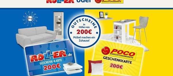 Möbel-Gutschein Gewinnspiel 200 Euro Geschenkkarte