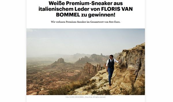 Rolling Stone Magazin Gewinnspiel Floris van Bommel Sneaker