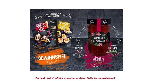 Schwartau Gewinnspiel neue Konfitüren Probierpakete