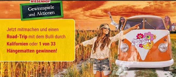 Wiesenhof Gewinnspiel Kalifornien Reise und Hängematten
