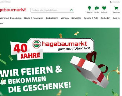 hagebaumarkt Jubiläums-Gewinnspiel Sofortgewinne und Einkaufsgutscheine