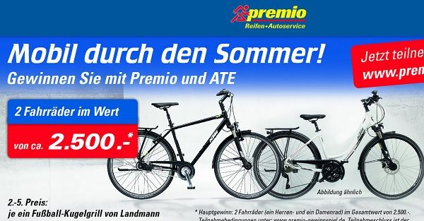 premio Gewinnspiel Fahrräder und Kugelgrill