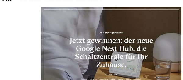 AD Magazin Gewinnspiel Google Nest Hub