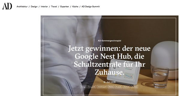 AD Magazin Gewinnspiel Google Nest Hub