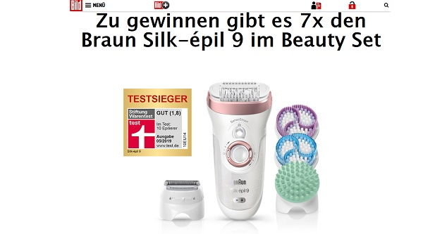 Bild Gewinnspiel Braun Silk-epil 9 Verlosung