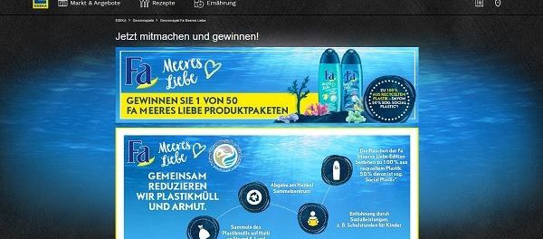 EDEKA und FA Gewinnspiel Meeres Liebe Produktpakete