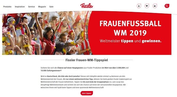 Fissler Frauen Fussball WM 2019 Tippspiel