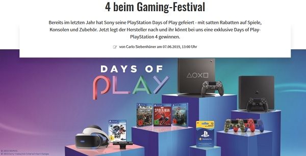 Gamez Magazin Gewinnspiel Playstation 4 Spielkonsole