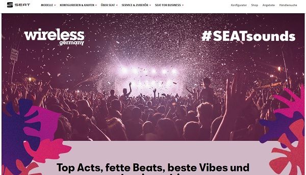 Seat Gewinnspiel VIP-Tickets Wireless Festival Frankfurt mit Anreise u. Übernachtung
