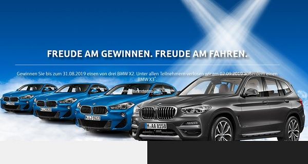 Sparkasse und Esso Autogewinnspiel BMW X3 und BMW X2