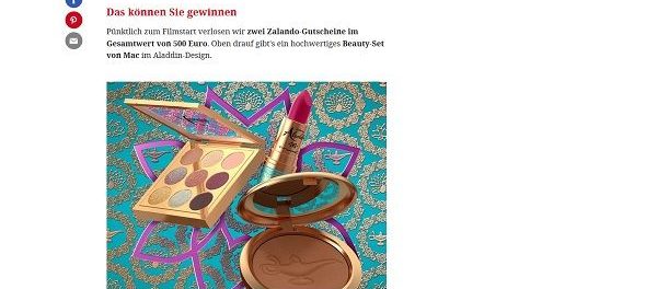 freundin Gewinnspiel 500 Euro Zalando Gutscheine und MAC Beauty Sets