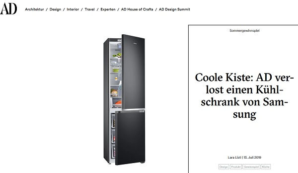 AD Magazin Gewinnspiel Samsung Kühlschrank