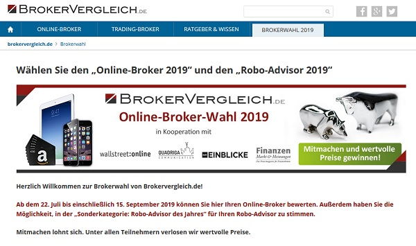 Apple iPad Gewinnspiel Brokervergleich Online Broker Wahl 2019