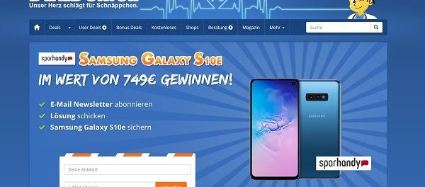 DealDoktor Gewinnspiel Samsung Galaxy S10E Smartphone
