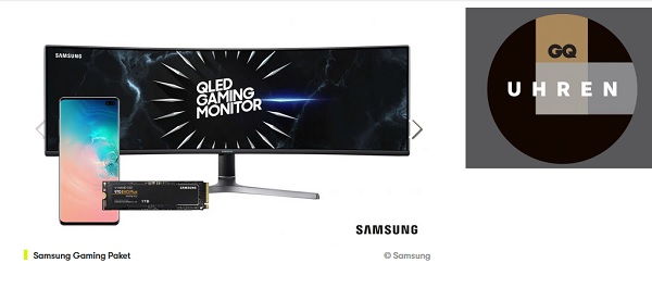 GQ Magazin Gewinnspiel Gamer Monitor und Samsung S10 Smartphone