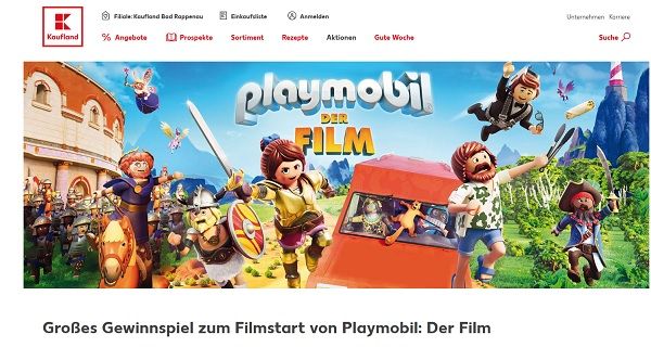 Kaufland Reise-Gewinnspiel Playmobil Filmstart AIDA Kreuzfahrt
