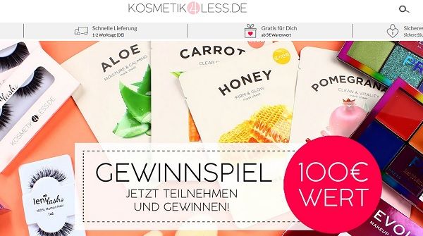 Kosmetik4Less Gewinnspiel Beauty Paket Verlosung