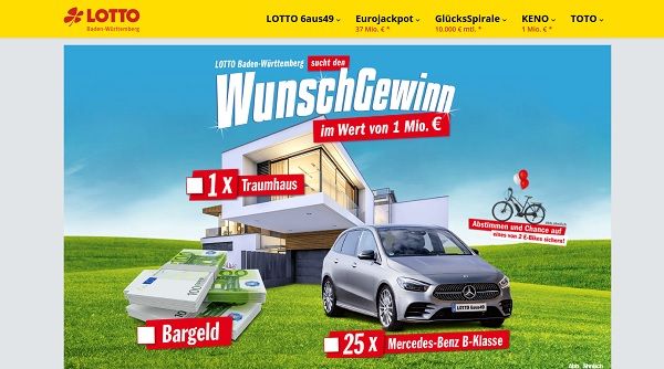 Lotto Baden Württemberg Gewinnspiel 2 E-Bikes Wunschgewinnwahl