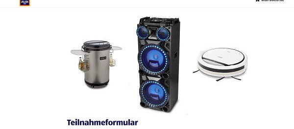 Aldi Süd Gewinnspiel Saugroboter Boombox und Party-Kühlschrank