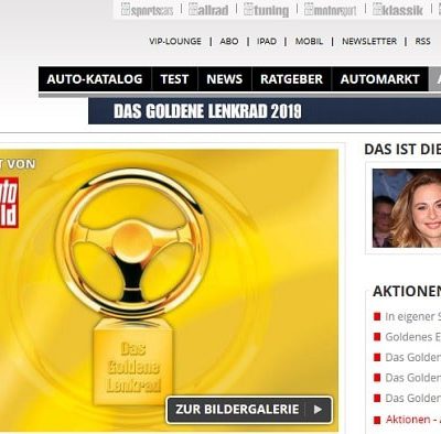 Auto Bild Gewinnspiel BMW X2 Das goldene Lenkrad Leserwahl 2019