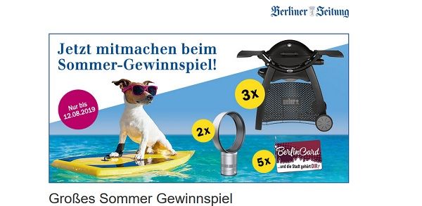 Berliner Zeitung Sommer Gewinnspiel