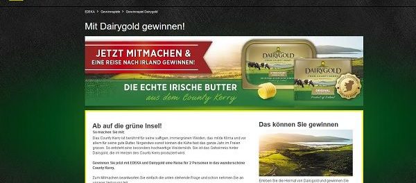 Edeka Gewinnspiel Irland Reise für 2 Personen