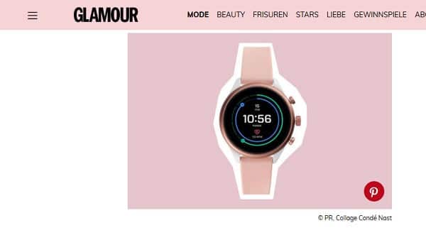 Gewinnspiel – Glamour verlost 6 Fossil Smartwatch