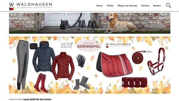 Herbstoutfit Gewinnspiel Waldhausen Reitsport