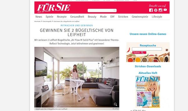 Leifheit Bügeltisch Gewinnspiel Für Sie