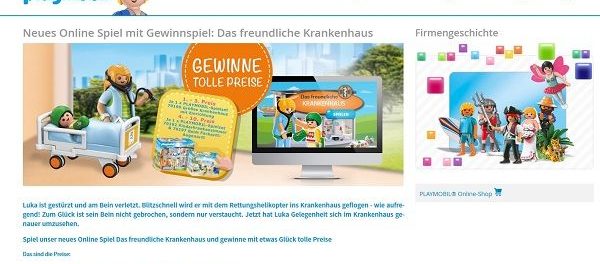 Playmobil Gewinnspiel Großes Krankenhaus und weitere Sets