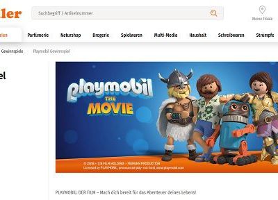 Playmobil Gewinnspiel Müller Drogerien 20 Gewinne