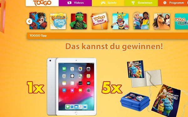 Toggo Gewinnspiel Apple iPad und Toy Story 4 Fanpakete