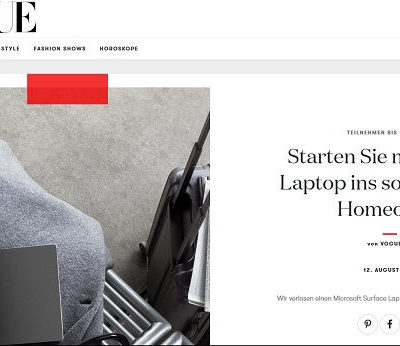 Vogue Gewinnspiele Microsoft Surface Laptop