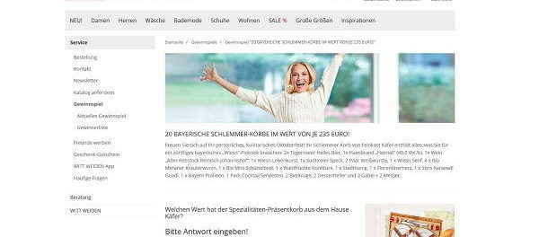 Witt Weiden Gewinnspiel 20 bayrische Schlemmerkörbe